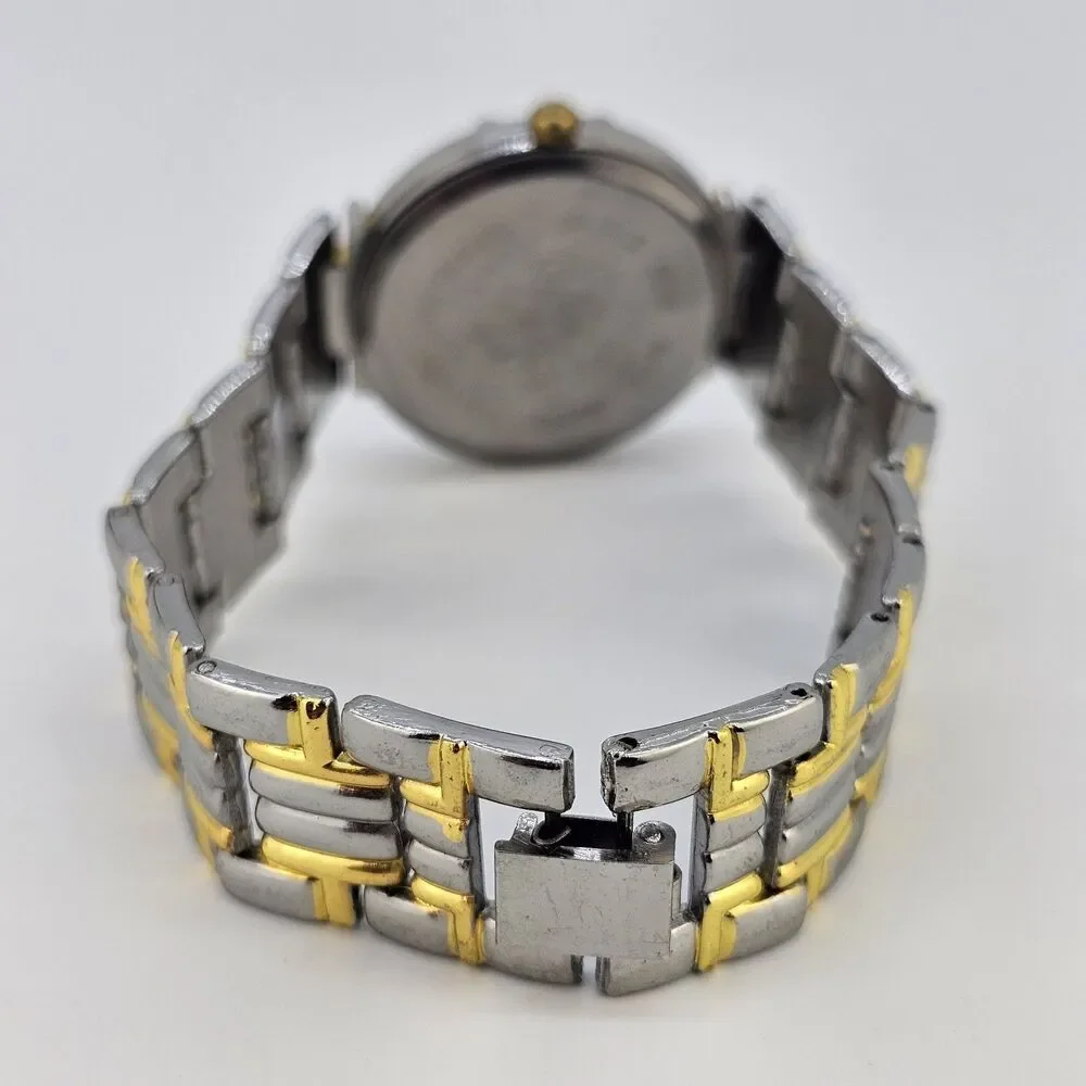 32MM Women's Watch‎ White Dial Gold Gray Bracelet Band 7.5